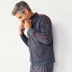 Men's Tek Gear® Tricot Jacket -Cheap Mens Casual Outdoor Clothing Store 4638802 Gray Curry