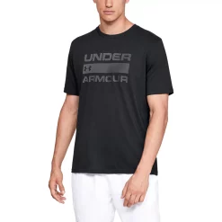 Men's Under Armour Team Issue Logo Tee -Cheap Mens Casual Outdoor Clothing Store 4659308 Black