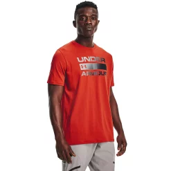 Men's Under Armour Team Issue Logo Tee -Cheap Mens Casual Outdoor Clothing Store 4659308 Radiant Red