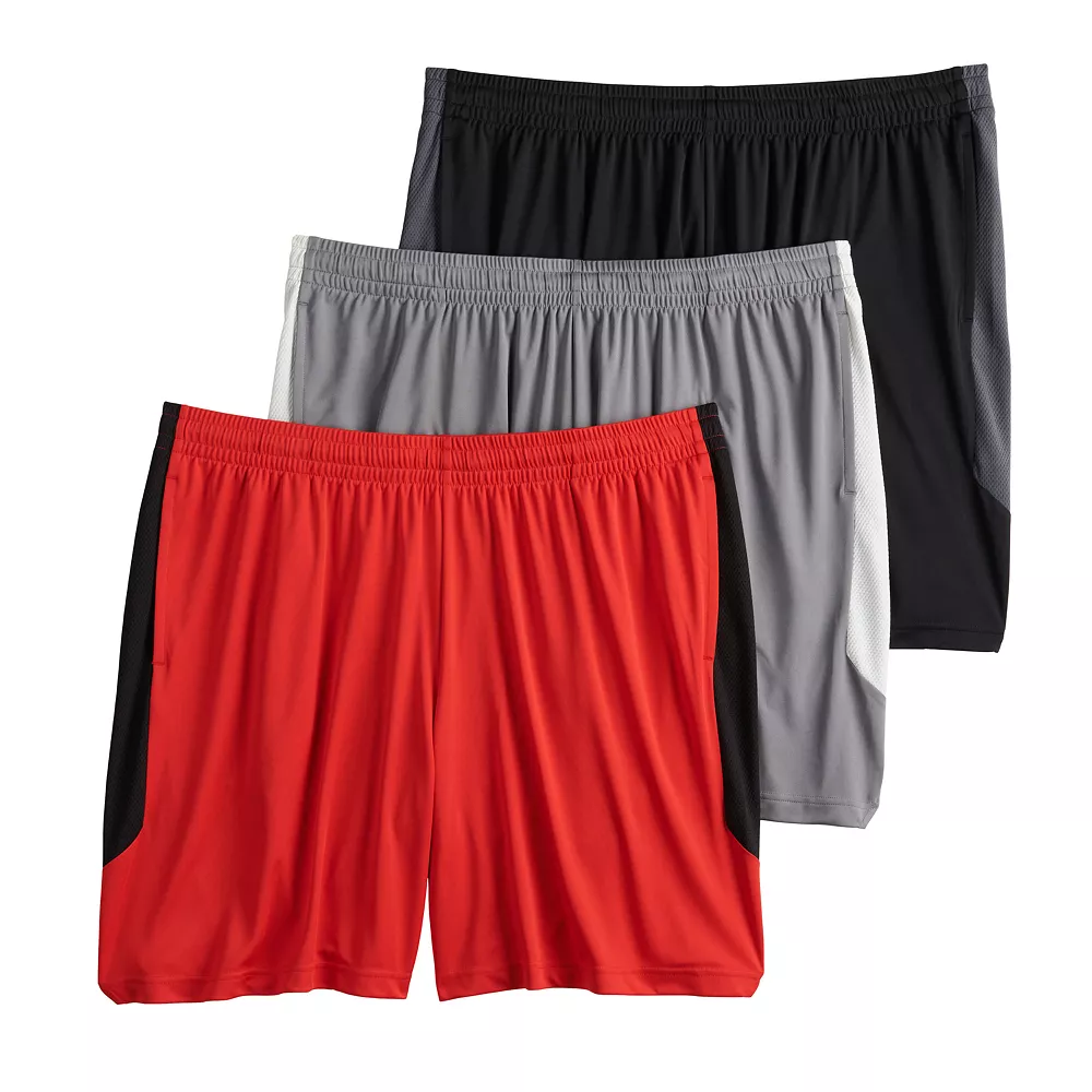 Big & Tall Tek Gear® 3-Pack Dry Tek Shorts 7 Big & Tall Tek Gear® 3-Pack Dry Tek Shorts - Image 5