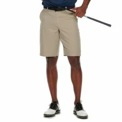 Men's Tek Gear® Solid Flat-Front Performance Golf Shorts -Cheap Mens Casual Outdoor Clothing Store 4826633 Aluminum