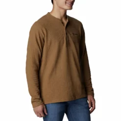 Men's Columbia Pine Peak Waffle Henley -Cheap Mens Casual Outdoor Clothing Store 4898094 ALT4