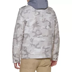 Men's Levi's® Washed Cotton Sherpa-Lined Hooded Trucker Jacket -Cheap Mens Casual Outdoor Clothing Store 4913808 ALT