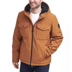 Men's Levi's® Softshell Sherpa-Lined Hooded Performance Jacket 20 Men's Levi's® Softshell Sherpa-Lined Hooded Performance Jacket -Cheap Mens Casual Outdoor Clothing Store 4914295 Worker Brown