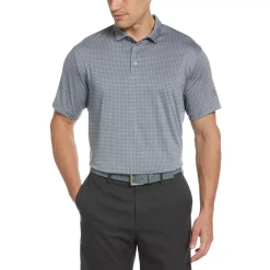 Men's Grand Slam Heather Windowpane Polo