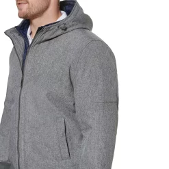 Big & Tall Dockers® Hooded Softshell Bomber Jacket with Puffer Bib -Cheap Mens Casual Outdoor Clothing Store 4925373 ALT5