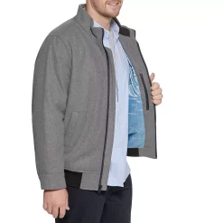 Big & Tall Dockers® Wool-Blend Stand-Collar Bomber Jacket -Cheap Mens Casual Outdoor Clothing Store 4925861 ALT2