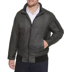 Big & Tall Dockers® Wool-Blend Stand-Collar Bomber Jacket