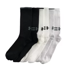 Men's Under Armour 6-pack Essential Lite Crew Socks -Cheap Mens Casual Outdoor Clothing Store 4940700 ALT3