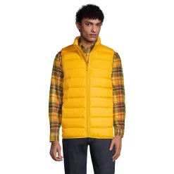 Men's Lands' End 600 Down Vest -Cheap Mens Casual Outdoor Clothing Store 4941436 Athletic Gold