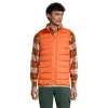 Men's Lands' End 600 Down Vest -Cheap Mens Casual Outdoor Clothing Store 4941436 Flamingo Orange