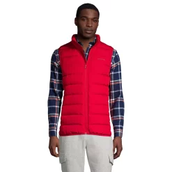 Men's Lands' End 600 Down Vest -Cheap Mens Casual Outdoor Clothing Store 4941436 Rich Red