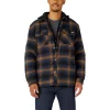 Men's Dickies Fleece Hooded Flannel Shirt Jacket with Hydroshield