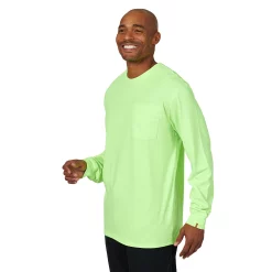 Men's Wrangler RIGGS Workwear Performance Tee -Cheap Mens Casual Outdoor Clothing Store 4972565 Safety Green