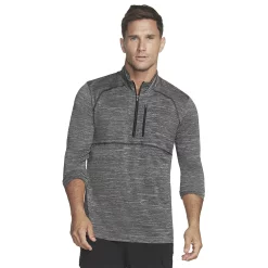 Men's Skechers® On the Road 1/4 Zip -Cheap Mens Casual Outdoor Clothing Store 4981363 Alloy Black