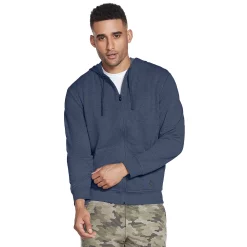 Men's Skechers® GO WALK Full Zip Hoodie -Cheap Mens Casual Outdoor Clothing Store 4981371 Indigo
