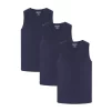 Men's Smith's Workwear 3-pack Regular-Fit Quick-Dry Tanks -Cheap Mens Casual Outdoor Clothing Store 4982040 Dark Navy