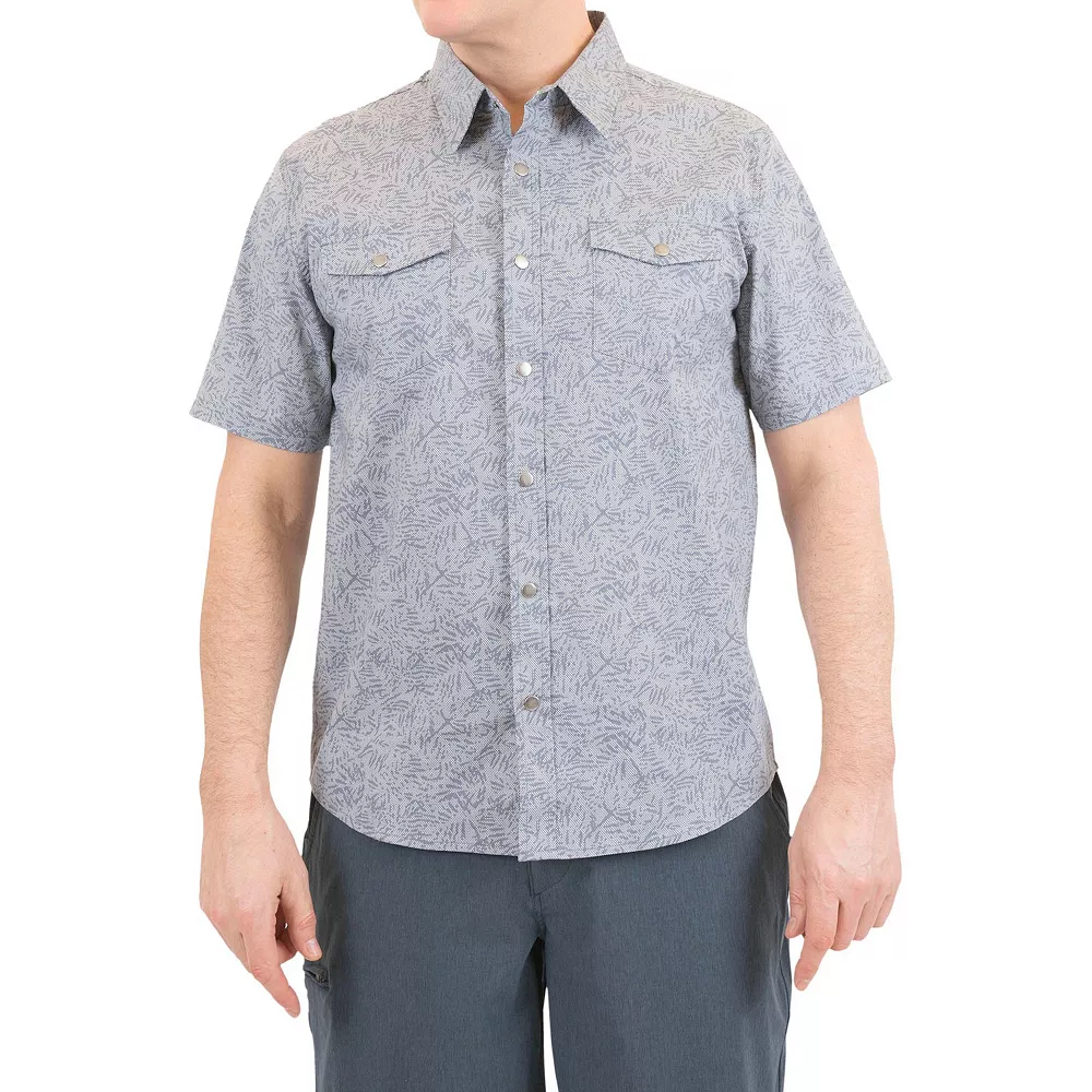 Men's Mountain and Isles Regular-Fit Chambray Floral Snap-Front Shirt 3 Men's Mountain and Isles Regular-Fit Chambray Floral Snap-Front Shirt