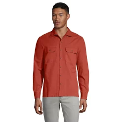 Men's Lands' End Traditional-Fit Textured Camp-Collar Button-Down Shirt 9 Men's Lands' End Traditional-Fit Textured Camp-Collar Button-Down Shirt -Cheap Mens Casual Outdoor Clothing Store 5015394 Sunwashed Red