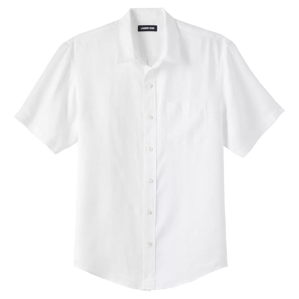 Men's Lands' End Traditional-Fit Linen Button-Down Shirt 3 Men's Lands' End Traditional-Fit Linen Button-Down Shirt