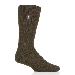 Men's Heat Holders Thermal Twist Crew Socks -Cheap Mens Casual Outdoor Clothing Store 5023542 Green