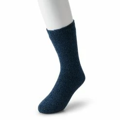 Men's Heat Holders Thermal Twist Crew Socks -Cheap Mens Casual Outdoor Clothing Store 5023542 Navy
