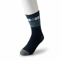Men's Heat Holders LITE Thermal Fairisle Crew Socks -Cheap Mens Casual Outdoor Clothing Store 5023555 Navy