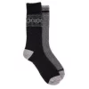Men's MUK LUKS 2-pack Wool-Blend Boot Socks -Cheap Mens Casual Outdoor Clothing Store 5033836 Grey Black