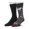 Cuddl Duds Socks For Men 2-pack Fairisle & Solid Crew Socks 1 Cuddl Duds Socks For Men 2-pack Fairisle & Solid Crew Socks -Cheap Mens Casual Outdoor Clothing Store 5048670 Black Moos