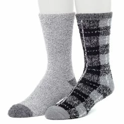 Cuddl Duds Socks For Men 2-Pack Patterned & Solid Ultra Soft and Cozy Crew Socks 15 Cuddl Duds Socks For Men 2-Pack Patterned & Solid Ultra Soft and Cozy Crew Socks -Cheap Mens Casual Outdoor Clothing Store 5048704 Grey