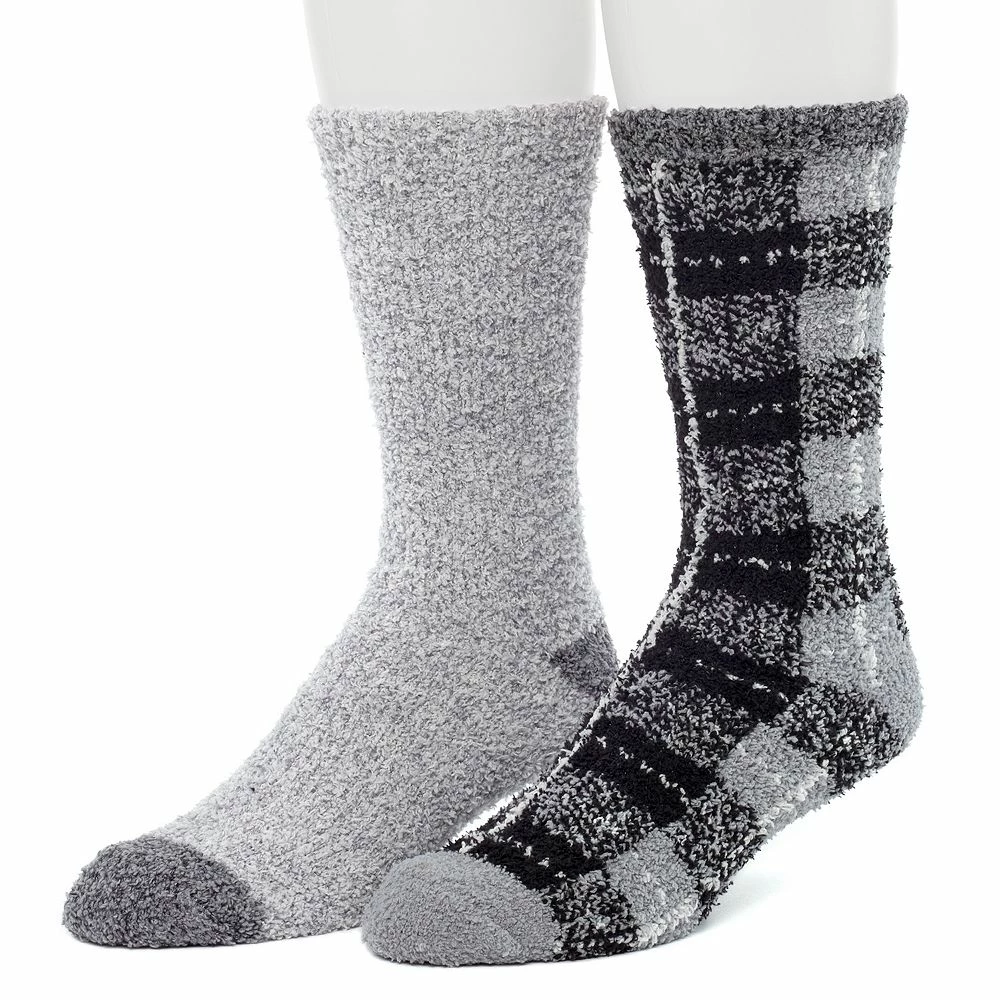 Cuddl Duds Socks For Men 2-Pack Patterned & Solid Ultra Soft and Cozy Crew Socks 8 Cuddl Duds Socks For Men 2-Pack Patterned & Solid Ultra Soft and Cozy Crew Socks - Image 6