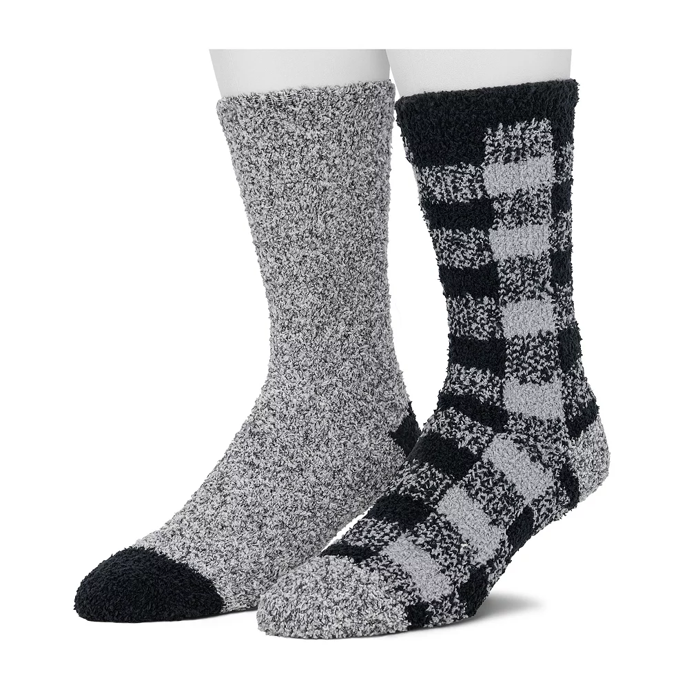 Cuddl Duds Socks For Men 2-Pack Patterned & Solid Ultra Soft and Cozy Crew Socks 7 Cuddl Duds Socks For Men 2-Pack Patterned & Solid Ultra Soft and Cozy Crew Socks - Image 5