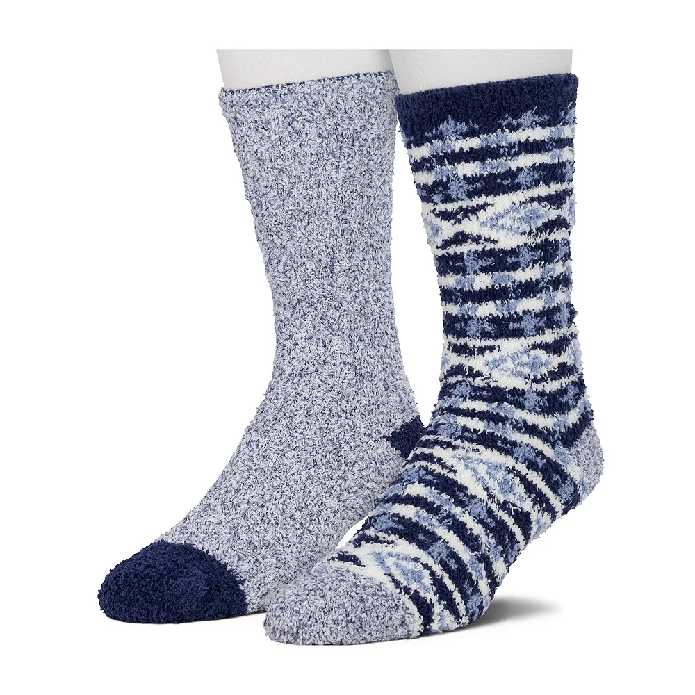 Cuddl Duds Socks For Men 2-Pack Patterned & Solid Ultra Soft and Cozy Crew Socks 6 Cuddl Duds Socks For Men 2-Pack Patterned & Solid Ultra Soft and Cozy Crew Socks - Image 4