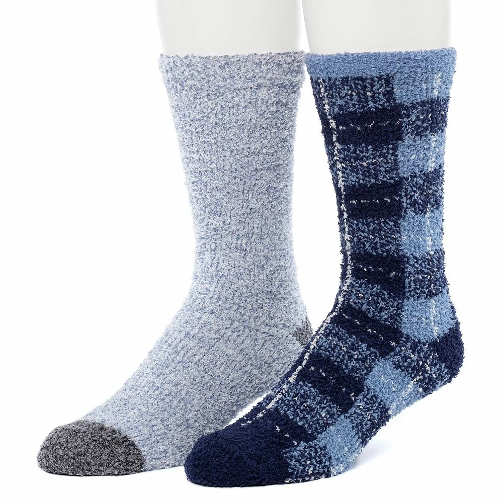 Cuddl Duds Socks For Men 2-Pack Patterned & Solid Ultra Soft and Cozy Crew Socks 10 Cuddl Duds Socks For Men 2-Pack Patterned & Solid Ultra Soft and Cozy Crew Socks - Image 8