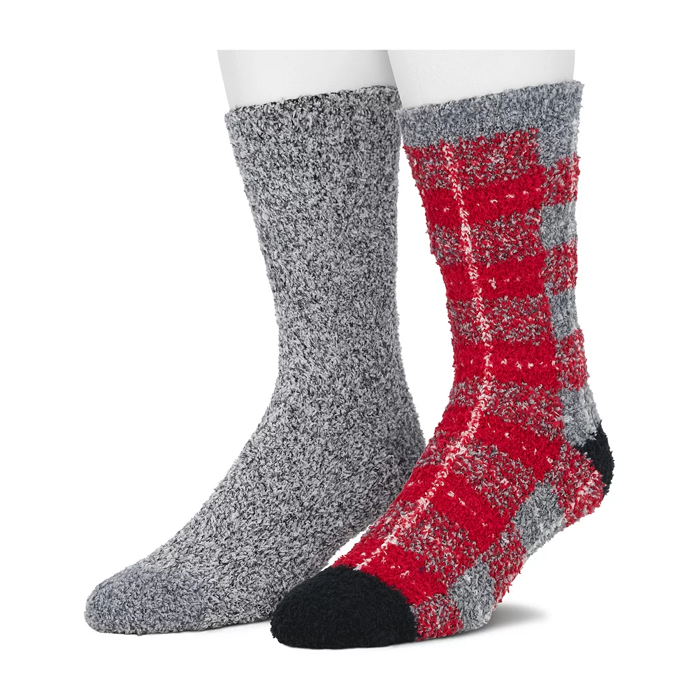 Cuddl Duds Socks For Men 2-Pack Patterned & Solid Ultra Soft and Cozy Crew Socks 9 Cuddl Duds Socks For Men 2-Pack Patterned & Solid Ultra Soft and Cozy Crew Socks - Image 7