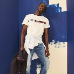 Men's Tommy Hilfiger Tino Logo Tee -Cheap Mens Casual Outdoor Clothing Store 5109060 ALT2