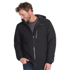Men's Eddie Bauer Microlite Hooded Storm Jacket -Cheap Mens Casual Outdoor Clothing Store 5114495 Onyx Black