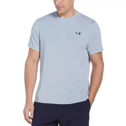 Men's Grand Slam Regular-Fit Solid Pinhole Mesh Crewneck Tennis Tee -Cheap Mens Casual Outdoor Clothing Store 5115808 Blue Fog
