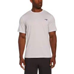 Men's Grand Slam Regular-Fit Solid Pinhole Mesh Crewneck Tennis Tee -Cheap Mens Casual Outdoor Clothing Store 5115808 Bright White