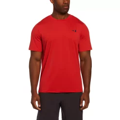 Men's Grand Slam Regular-Fit Solid Pinhole Mesh Crewneck Tennis Tee -Cheap Mens Casual Outdoor Clothing Store 5115808 Red