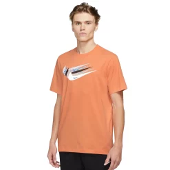Men's Nike Swoosh Tee -Cheap Mens Casual Outdoor Clothing Store 5118586 Orange Trance
