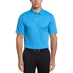 Men's Jack Nicklaus StayDri Regular-Fit Textured Solid Golf Polo -Cheap Mens Casual Outdoor Clothing Store 5119927 Blithe