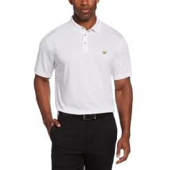 Men's Jack Nicklaus StayDri Regular-Fit Textured Solid Golf Polo -Cheap Mens Casual Outdoor Clothing Store 5119927 Bright White