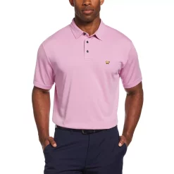 Men's Jack Nicklaus StayDri Regular-Fit Textured Solid Golf Polo -Cheap Mens Casual Outdoor Clothing Store 5119927 Orchid
