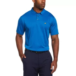 Men's Jack Nicklaus StayDri Regular-Fit Textured Solid Golf Polo -Cheap Mens Casual Outdoor Clothing Store 5119927 Skydiver