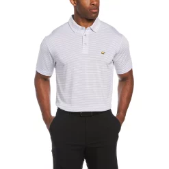 Men's Jack Nicklaus StayDri Regular-Fit Striped Performance Golf Polo -Cheap Mens Casual Outdoor Clothing Store 5119960 Bright White