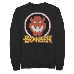 Men's Nintendo Super Mario Bowser Retro Portrait Sweatshirt