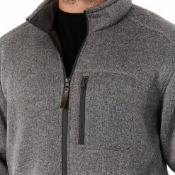 Men's Smith's Workwear Sherpa-Lined Sweater Fleece Jacket -Cheap Mens Casual Outdoor Clothing Store 5156342 ALT4