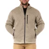 Men's Smith's Workwear Sherpa-Lined Sweater Fleece Jacket 2 Men's Smith's Workwear Sherpa-Lined Sweater Fleece Jacket -Cheap Mens Casual Outdoor Clothing Store 5156342 Oatmeal Heather
