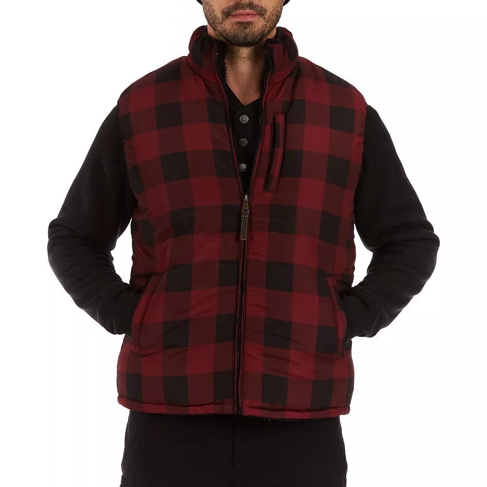 Men's Smith's Workwear Printed Sherpa-Lined Vest 3 Men's Smith's Workwear Printed Sherpa-Lined Vest